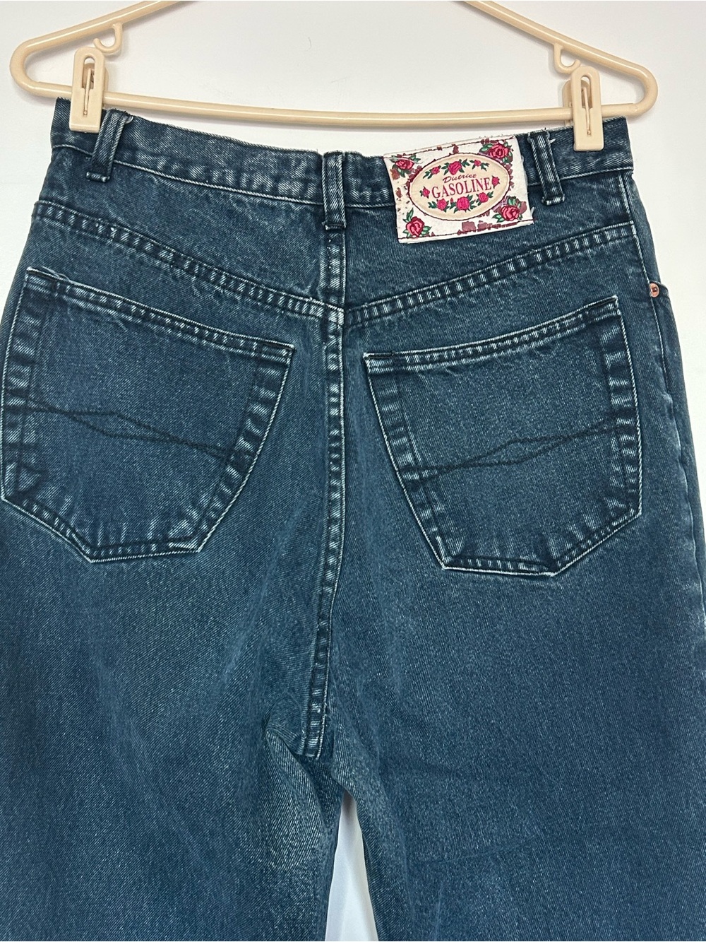 District Gasoline vintage cuff jeans sz 34 100% cotton